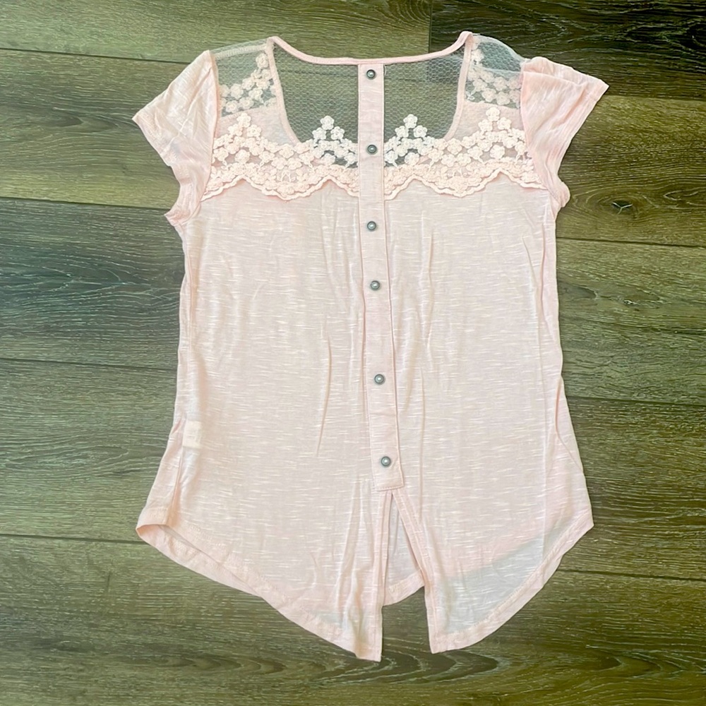 Pink Lace Top NWOT